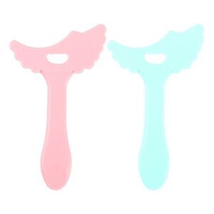 2 Pcs Eyeliner Stencil Pads Eye Makeup Tool Eyebrow Pencil Stencil Pink Green
